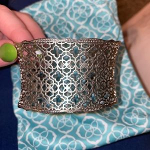 Silver Kendra Scott cuff.